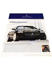 2007 Maserati Quattroporte - Masterpiece Vintage Advertisement Car Print Ad J412 picture