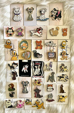 ATTN RESELLERS- Collection of 40 Auth Disney & Fantasy DOG & CAT Pins picture