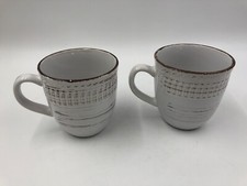 Home Essentials Ceramic 16oz Rustic Coffee Mug Set For 2 AA01B05034 picture