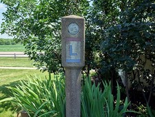 Missouri Valley Iowa 2016 Lincoln Highway Marker Harrison County Village picture