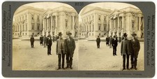 VIRGINIA STEREOVIEW - Richmond - Ex-Civil War Soldiers at Capitol - Keystone  picture