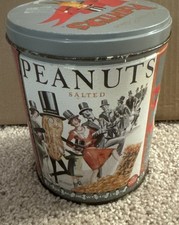 RARE Vintage Mr. Peanut Planters Salted Tin Can 1989 Limited Edition picture