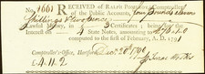 CT HARTFORD Connecticut July 23, 1790 Comptroller’s Office Interest Certificate picture