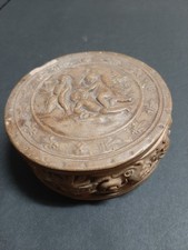 Antique Italian Terracotta Trinket  Putti Cherub Relief Angelo Ricceri Impruneta picture