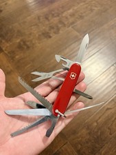 Vintage Victorinox VICTORIA Champion B w/ Long Nail File & Bail picture