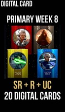 PRIMARY Week 8 SR Orange Purple Yellow Red Blue 20 Card Topps Star Wars Trader picture