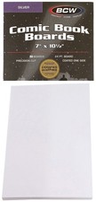 50 BCW Silver Age White Comic Book Backing Boards 7