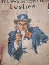 original December 29, 1917 issue of Leslie's Illustrated Weekly Newspaper picture