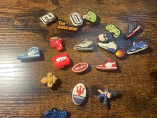 Lot of 20+ mixed Croc pins (mcqueen, batman, bugatti) picture