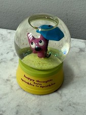 NEW Hoops and Yoyo Hallmark mini snowglobe happy thoughts sparkle 2.5