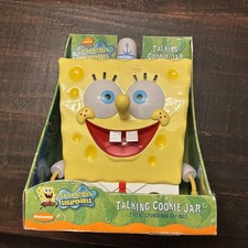 SpongeBob Squarepants Talking Cookie Jar by Nickelodeon Viacom 2003 New In Box picture