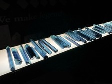Amazing 178 CT 54 Piece Deep Blue Facet Quality Tourmaline Crystals Lot picture