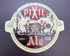 ©1939 DuBois Brewing PIXIE ALE Beer Label Buffalo NY Rare Original Breweriana picture