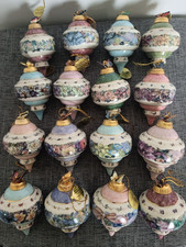 16  Bradford Editions Lena Liu Porcelain Floral Inspirations Butterfly Ornaments picture