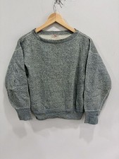 Vtg Perry 1950s 60s Sweater Grey Blank Sweatshirt crewneck v picture