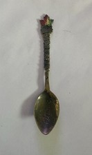 Vintage Sterling Silver Ottawa Provinces Maple Leaf Souvenir Spoon 7.25g picture