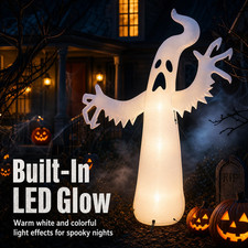 Large Inflatable Halloween Ghost Standing Decor Outdoor Yard Lawn Garden Prop picture