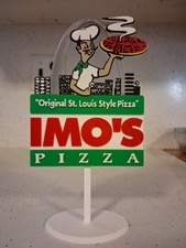 IMO'S 🍕 PIZZA 🍕 Restaurant. St Louis Missouri Mini Display Sign Diorama 7.5