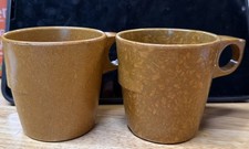 Two VTG US Military Halsey Mess Hall Mugs Cups Scranton PA. Melamine ‘56 & ‘64 picture