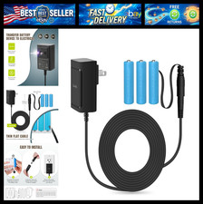 Power Supply Adapter, Transfer 3 AA Batteries to Electrical, Black picture