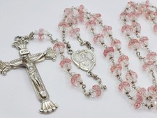 Vintage Wolcott Sterling Silver Catholic Rosary Unbreakable Ornate Crucifix picture