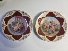 Antique Royal Vienna Hand Painted Charger Plate Set of Two (2) Angelica Kauffman picture