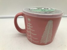 Boston Warehouse Ceramic 20z Pink Trees Souper Mug BB01B48031 picture