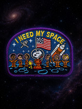 NASA ARTEMIS - I NEED MY SPACE PATCH - ASTRONAUT MOON MISSION CAMPAIGN - 3.5” picture