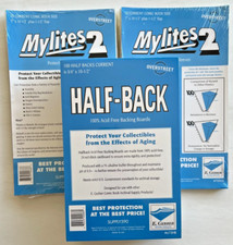 100 E. Gerber Current Comic Mylites 2 700M2 & 24 PT Half-Backs 675HB Set of 100 picture