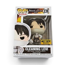 CLEANING LEVI FUNKO POP FIGURE ATTACK ON TITAN HOT TOPIC VAULTED MISB #239 2021 picture