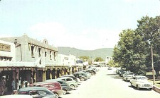 VIntage Postcard-K-65, Street on the Plaza, Taos, NM picture