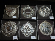 Gorham Sterling Archive Complete Set 6 Heart Wreath Cupid Angel Madonna Mandolin picture