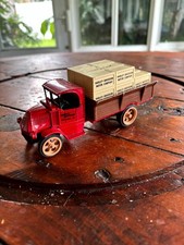 Harley Davidson 1926 Mack Crate Truck 1:38 Diecast Red Coin Bank Vintage Ertl  picture