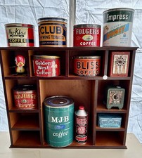 Vintage Golden West Coffee Drip Grind Cowgirl Portland Seattle SF LA Antique Tin picture