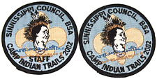 2002 STAFF Participant Camp Indian Trails Sinnissippi Council Patch Set WI IL picture