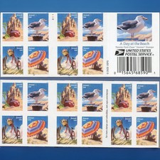 2026 USPS A Day at the Beach Forever Stamps #6070-6073a -MNH- 5 Booklets/100 pcs picture