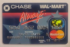 Vintage Chase Walmart MasterCard Credit Charge Card Expired 2005 picture