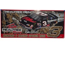 Vintage 1998 Dale Earnhardt #3 Realtree Den Plastic Sign NASCAR Goodwrench 36x16 picture