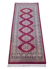 Genuine Red 5 foot Laundry Room Runner Rug Bukhara 2x5 Silk & Wool picture