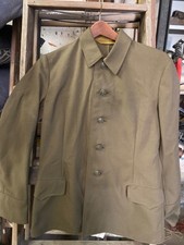 Vtg Russian Soviet Union Army USSR Uniform Jacket Military Mens Green Coat picture