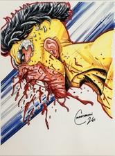 Invincible - 8x11 Signed Original Art by Chris Marchman w/COA - Image Comics picture