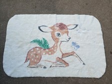 Vintage 1960s Baby Deer Fawn Rug, RARE picture