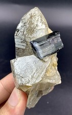 142 Grams  Tourmaline With Quartz  Specimen Crystal From Afghanistan 🇦🇫 picture