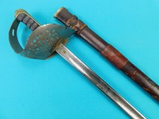 Antique British English WW1 Model 1897 Officer's Sword w/ Scabbard picture