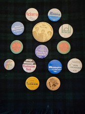 vintage political campaign button pins Chicago Washington Era picture