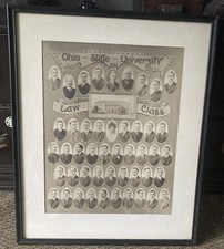 Rare 1914 Ohio State University Law Class Framed Class Photo Print~Baker Gallery picture