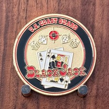 US Coast Guard Atlantic City Air Station Blackjack Challenge Coin W#14 picture