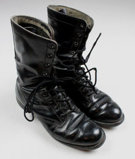 Vintage 1974 Vietnam Era USGI Leather Army Combat Boots Mens 9 B picture
