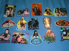 Lot Of 15 Vintage 2001 WWF Wrestling Vending Machine & Bumper Stickers picture
