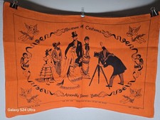 VTG Pure Irish Linen Tea Towel Bath Museum of Costume Assembly Rooms 30x20 picture